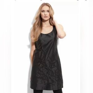 Eileen Fisher Size Small Kala Silk Taffeta Black dress! Kala dress or tunic!
